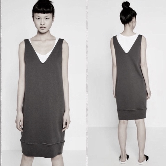 Zara Dresses & Skirts - Zara Trafaluc Charcoal Sleeveless Sweater Midi Dress Size Small NWT